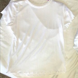 white tight shirt